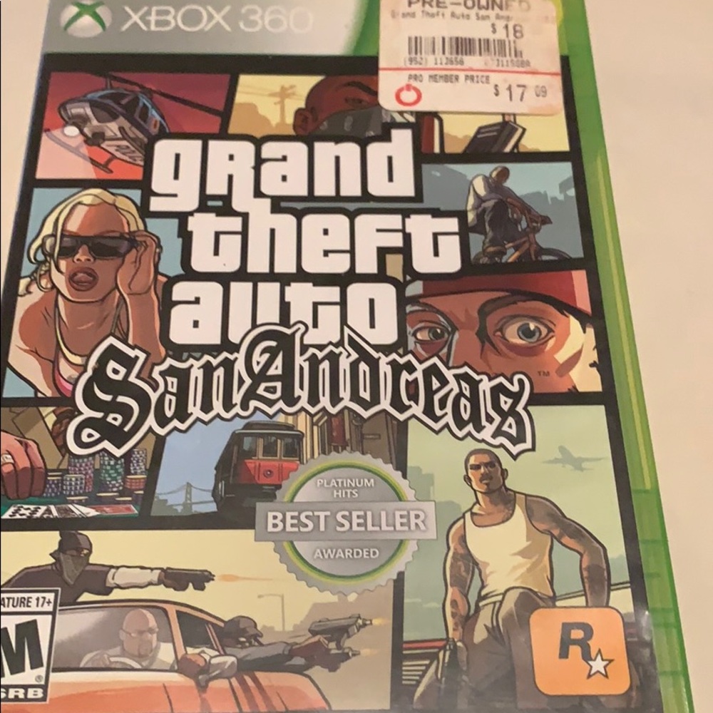 Xbox 360 game San Andreas